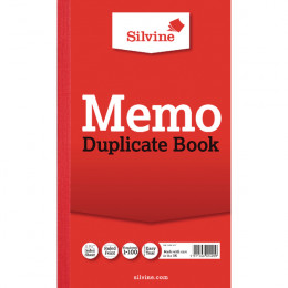 Silvine Duplicate Memo Book 8.25x5 Inches [Pack of 6]