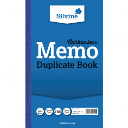 Silvine Duplicate Book 8.3x5 Inch Memo Carbonless [Pack of 6]