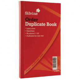 Silvine Duplicate Book 8.25x5 Inch Order [Pack of 6]