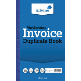 Silvine Duplicate Book 8.25x5 Invoice [Pack of 6]