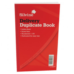 Silvine Duplicate Book 8.25x5 Inches Delivery [Pack of 6]
