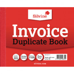 Silvine Duplicate Book 4x5 Inches Invoice [Pack of 12]