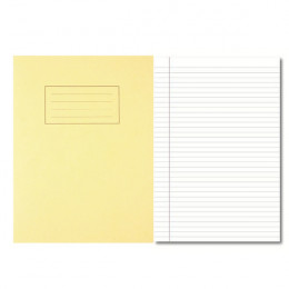 Silvine 9x7 Inch Exercise Books Feint Margin Yellow [Pack of 10]