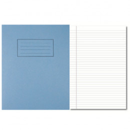 Silvine 9x7 Inch Exercise Books Feint Margin Blue [Pack of 10]