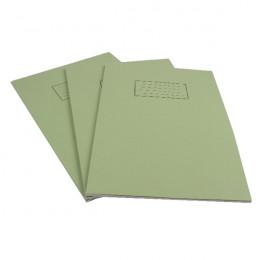 Silvine A4 Exercise Books 80 Pages Green [Pack of 10]