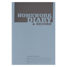 Silvine Homework Diary A5 Blue [Pack of 20]