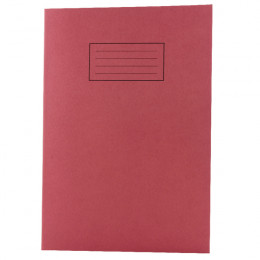 Silvine Tough Shell Exercise Book A4 Feint Ruled with Margin Red [Pack of 25]