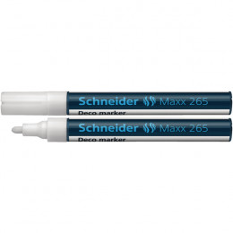Schneider Deco Liquid Chalk Marker Bullet Tip White [Pack of 10]