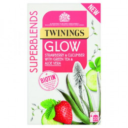 Twinings SuperBlends Glow Herbal Tea Bags [Pack of 20]