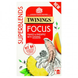 Twinings SuperBlends Focus Herbal Tea Bags [Pack of 20]