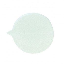 GoSecure Plain Round Seals White [Pack of 500]