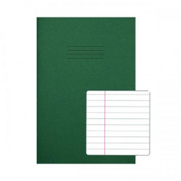 Rhino Exercise Book 8mm Ruled 80 Pages A4 Dark Green [Pack of 50]