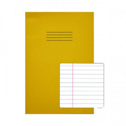 Rhino Exercise Book 8mm Ruled 80 Pages A4 Yellow [Pack of 50]