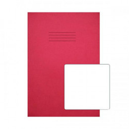 Rhino Exercise Book Plain 80 Pages A4-Plus Red [Pack of 50]