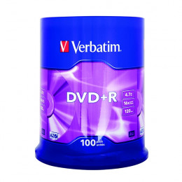 Verbatim DVD+R 16x [Spindle of 100]