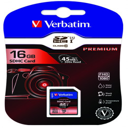 Verbatim SDHC Memory Card 16Gb Class 10 alternative image 1