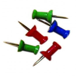 Clipper Push Pin Assorted [Pack of 20]
