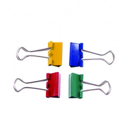 Clipper Foldback Clip 19mm Assorted [Pack of 10]