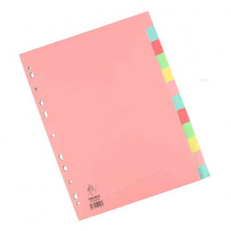 Manilla Dividers A4 12 Part Multicoloured