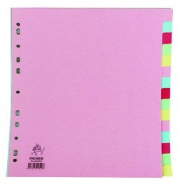Manilla Dividers A4 15 Part Multicoloured
