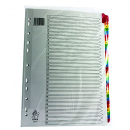 Mylar Index A4 1-31 Multicoloured