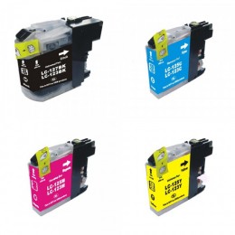 Value Compatible Brother LC123 Multipack 4 Ink Cartridges [LC123BK/C/M/Y]