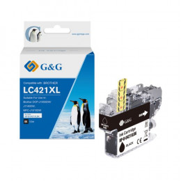 Value Compatible Brother LC421XLBK High Capacity Black Ink Cartridge 12.5ml Pigment Ink 500 Pages
