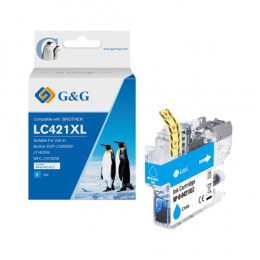 Value Compatible Brother LC421XLC High Capacity Cyan Ink Cartridge 7.5ml Dye Ink 500 Pages