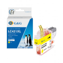 Value Compatible Brother LC421XLY High Capacity Yellow Ink Cartridge 7.5ml Dye Ink 500 Pages