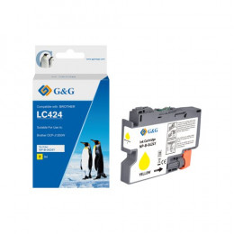 Value Compatible Brother LC424Y Yellow Ink Cartridge 8MLL Dye 750 Pages