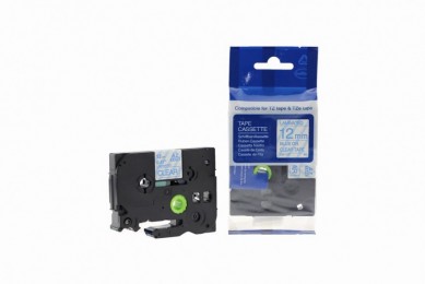 Value Compatible Brother P-Touch TZE-133 Labelling Tape Cassette Blue on Clear also for TZ-133