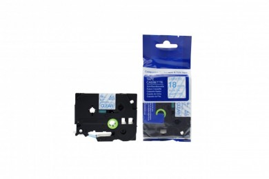 Value Compatible Brother P-Touch TZE-143 Labelling Tape Cassette Blue on Clear also for TZ-143