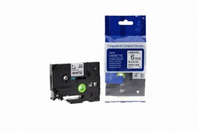 Value Compatible Brother P-Touch TZE-211 Labelling Tape Cassette Black on White also for TZ-211