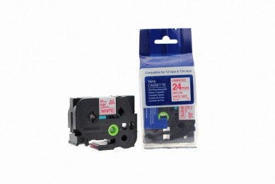 Value Compatible Brother P Touch TZE-252 (YT-252) Labelling Tape Cassette Red on White also for TZ-252