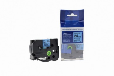 Value Compatible Brother P-Touch TZE-551 Labelling Tape Cassette Black on Blue also for TZ-551