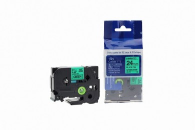 Value Compatible Brother P-Touch TZE-751 Labelling Tape Cassette Black on Green also for TZ-751