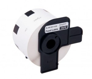 Value Compatible Brother DK-11226 Food Label Tape Black on White Roll of 1000