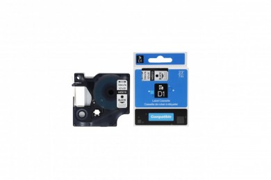 Value Compatible Dymo 45010 S0720500 Labelling Tape Cassette Black on Clear