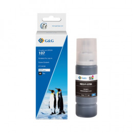 Value Compatible Epson 107 Black Ink Bottle C13T09B140 70ml Ink 5600 Pages