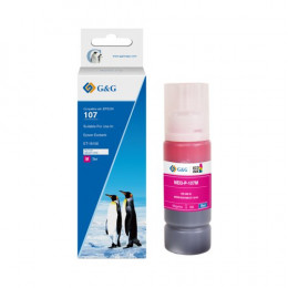 Value Compatible Epson 107 Magenta Ink Bottle C13T09B340 70ml Ink 7200 Pages