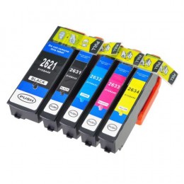 Value Compatible Epson 26XL T2636 High Cap Multipack of 5 Inks [E2621/T2631/2/3/4]
