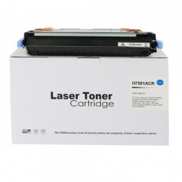 Value Remanufactured HP Laserjet 3800 Cyan Toner Q7581A Cartridge