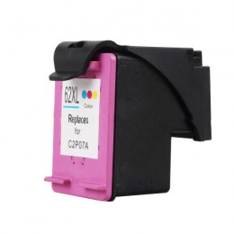 Value Remanufactured HP C2P07AE High Capacity Tri-Colour Ink Cartridge HP 62XL