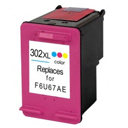 Value Remanufactured HP F6U67AE High Capacity Tri-Colour Ink Cartridge HP 302XL
