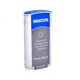 Value Remanufactured HP 727PBK Photo Black Wide Format Ink Cartridge B3P23A