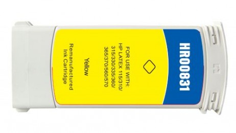 Value Remanufactured HP 831 Yellow Latex Wide Format Ink Cartridge CZ697A HP 831