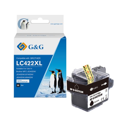 Value Compatible Brother LC422XLBK High Capacity Black Ink Cartridge 69ml