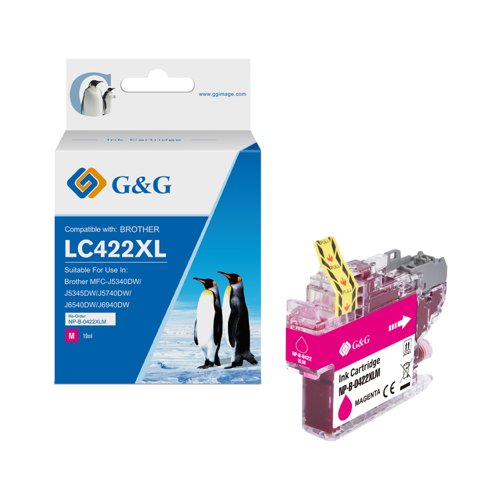 Value Compatible Brother LC422XLM High Capacity Magenta Ink Cartridge 19ml