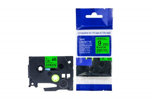 Value Compatible Brother P-Touch TZE-721 Labelling Tape Cassette Black on Green also for TZ-721