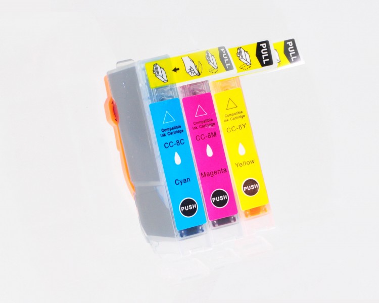 Value Compatible Canon IP4200 CMY Pack of 3 Ink Cartridge CLI-8CMY 0621B026